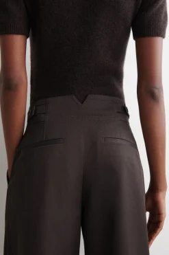 CROPPED COTTON BALLOON PANTS