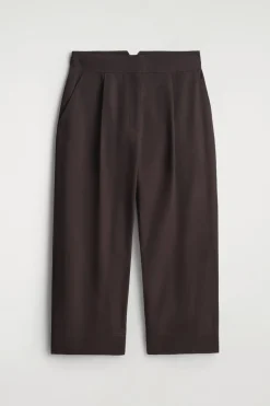 CROPPED COTTON BALLOON PANTS
