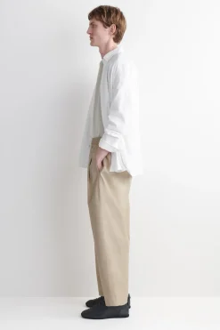 CROPPED ELASTICATED WIDE-LEG PANTS
