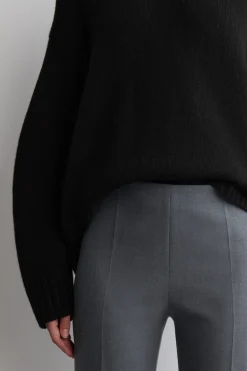 CROPPED SLIM-LEG PANTS