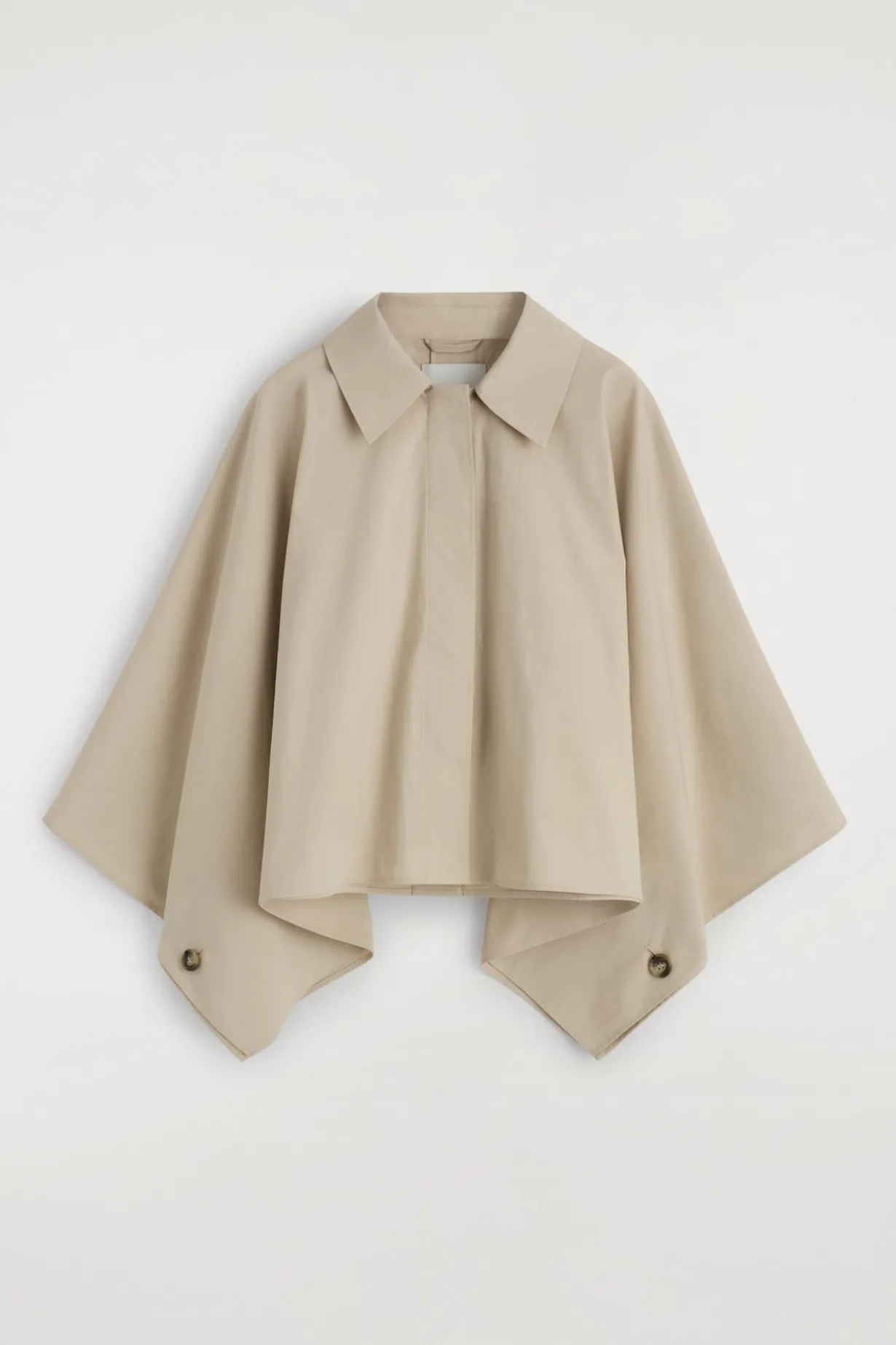 CROPPED TRENCH COAT CAPE