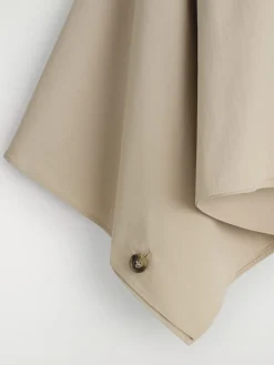 CROPPED TRENCH COAT CAPE