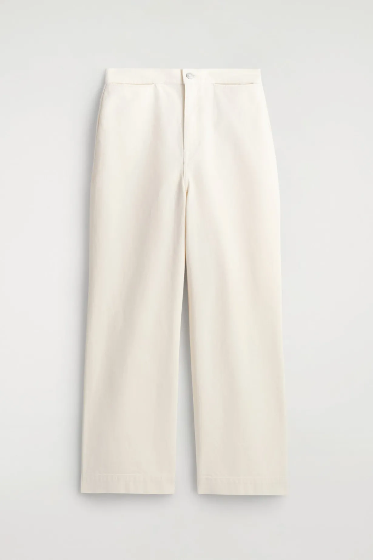 CROPPED WIDE-LEG DENIM PANTS