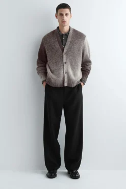 DEGRADE ALPACA-BLEND CARDIGAN