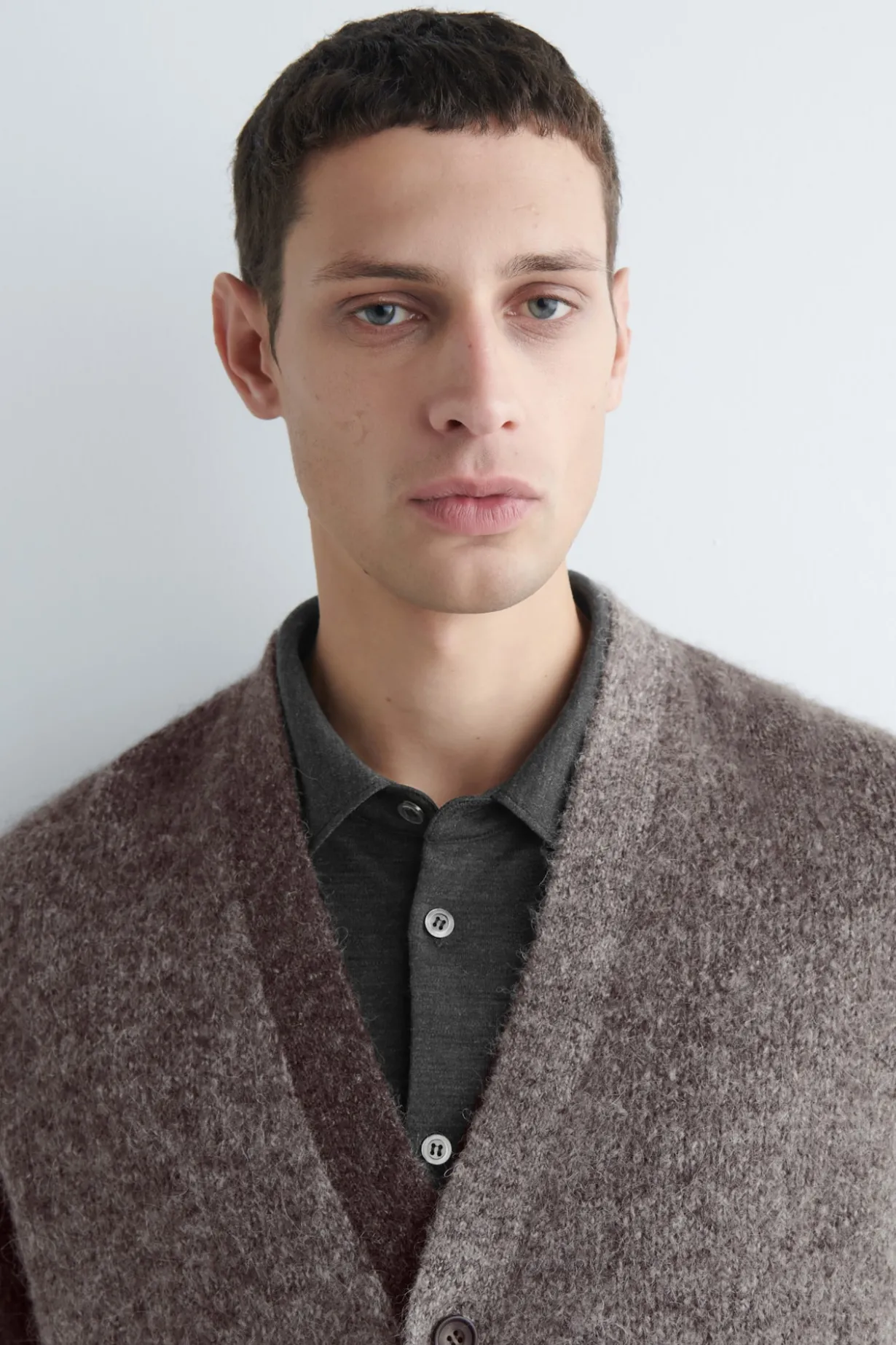 DEGRADE ALPACA-BLEND CARDIGAN