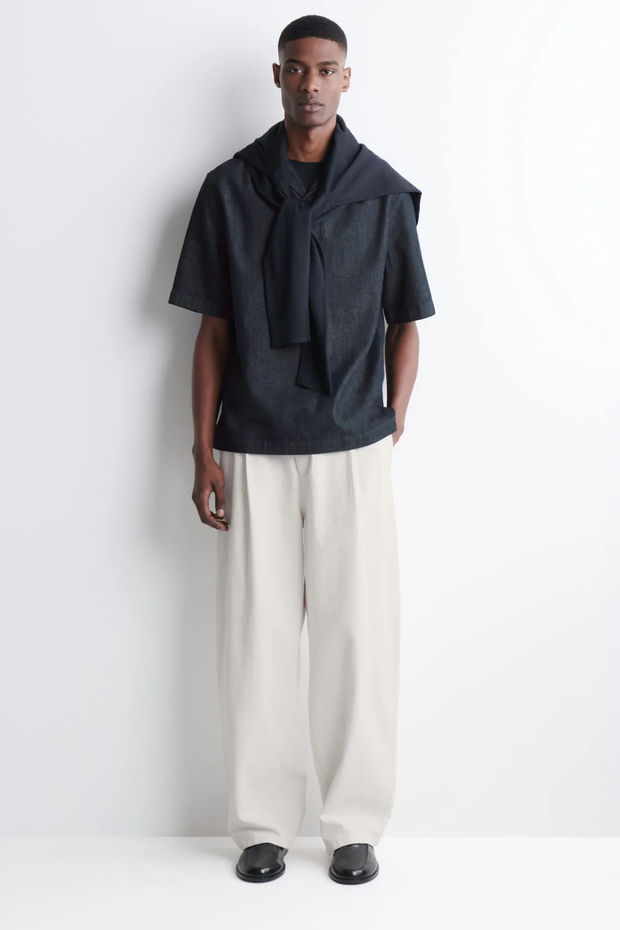 DENIM POPOVER SHIRT