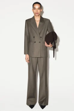 DOUBLE-BREASTED WOOL-TWILL BLAZER