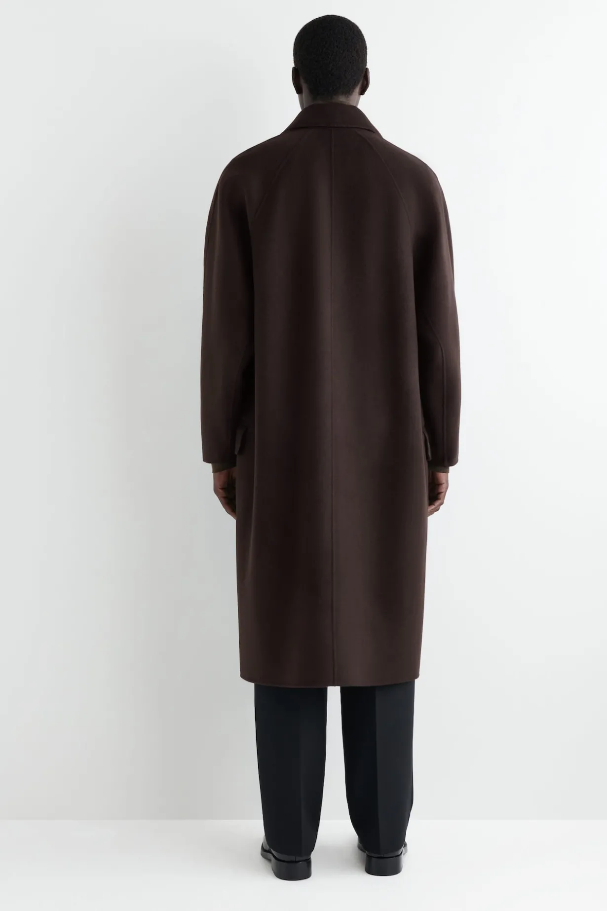 DOUBLE-FACED WOOL LONG CAR COAT