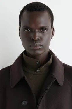 DOUBLE-FACED WOOL LONG CAR COAT