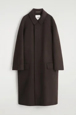 DOUBLE-FACED WOOL LONG CAR COAT