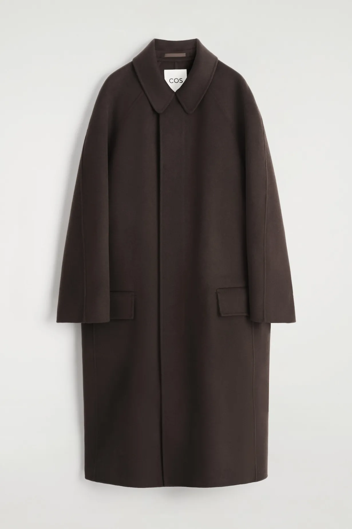 DOUBLE-FACED WOOL LONG CAR COAT