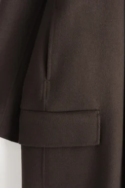 DOUBLE-FACED WOOL LONG CAR COAT