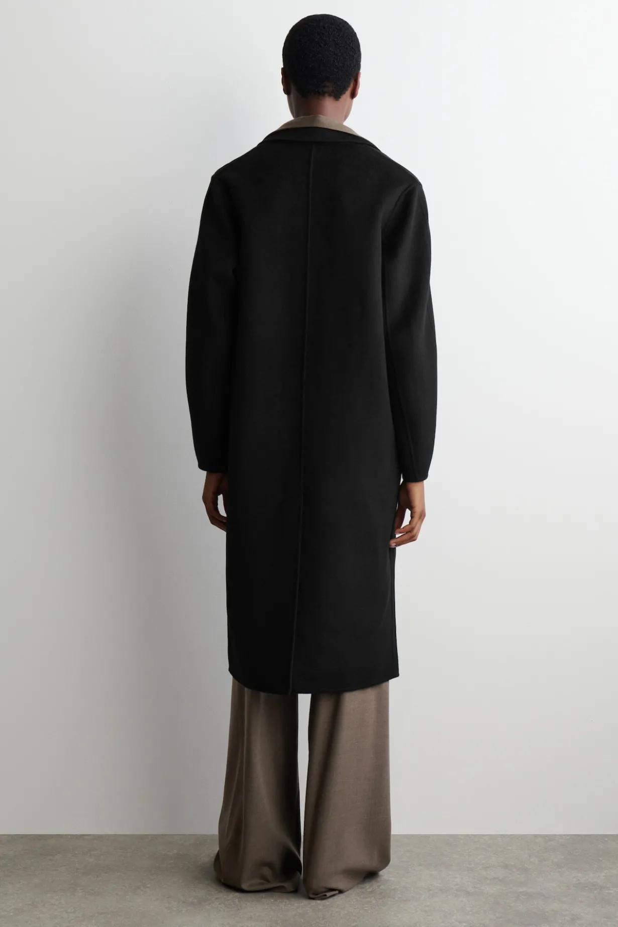 DOUBLE-FACED WOOL LONG COAT