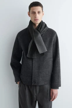 DOUBLE-FACED WOOL SCARF
