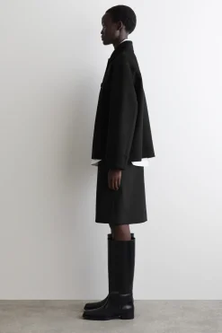 DOUBLE-FACED WOOL SHORT JACKET