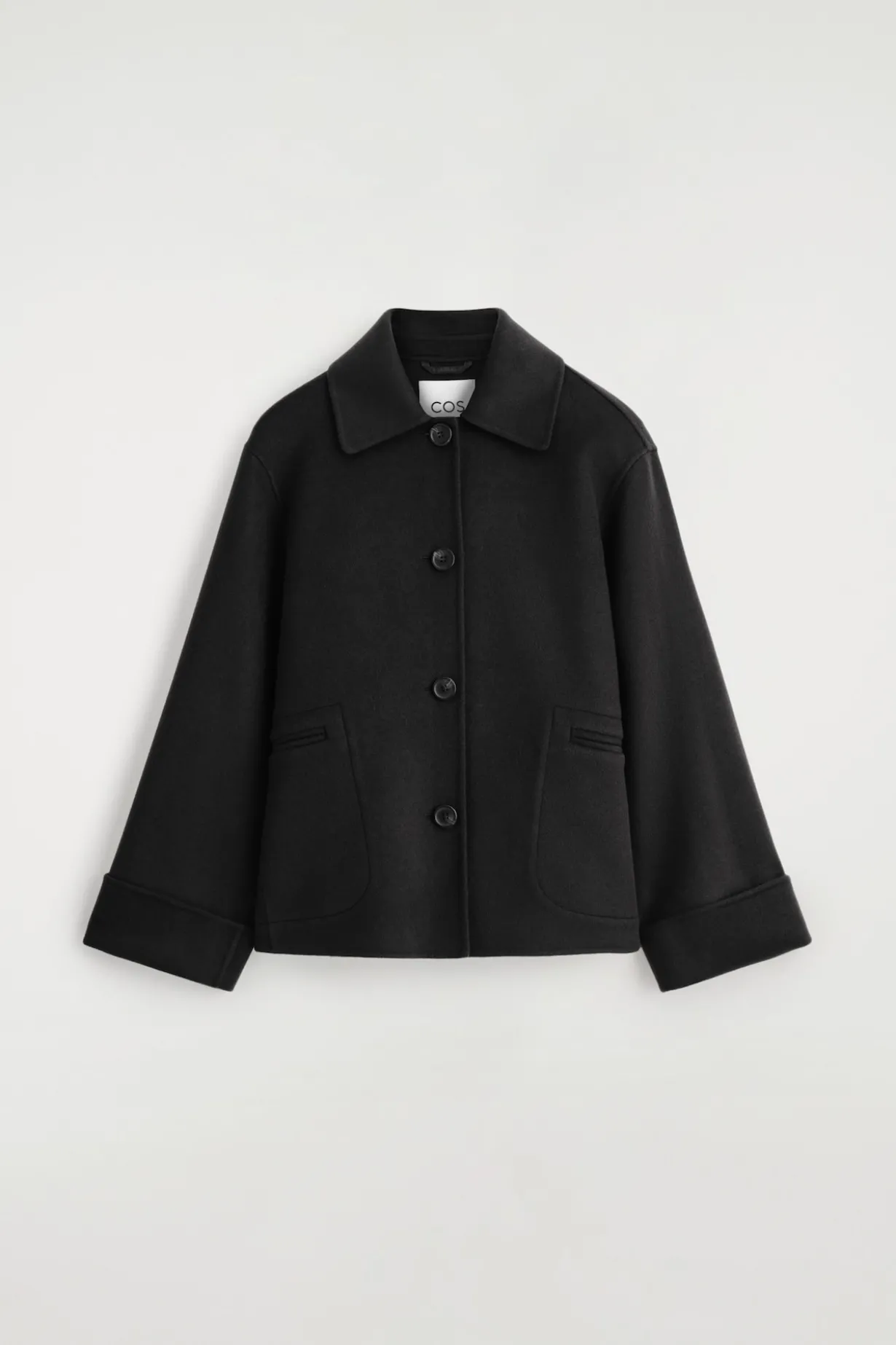 DOUBLE-FACED WOOL SHORT JACKET