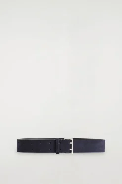 DOUBLE-PRONG SUEDE BELT