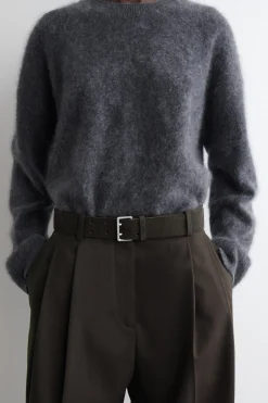 DOUBLE-PRONG SUEDE BELT