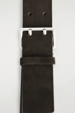 DOUBLE-PRONG SUEDE BELT