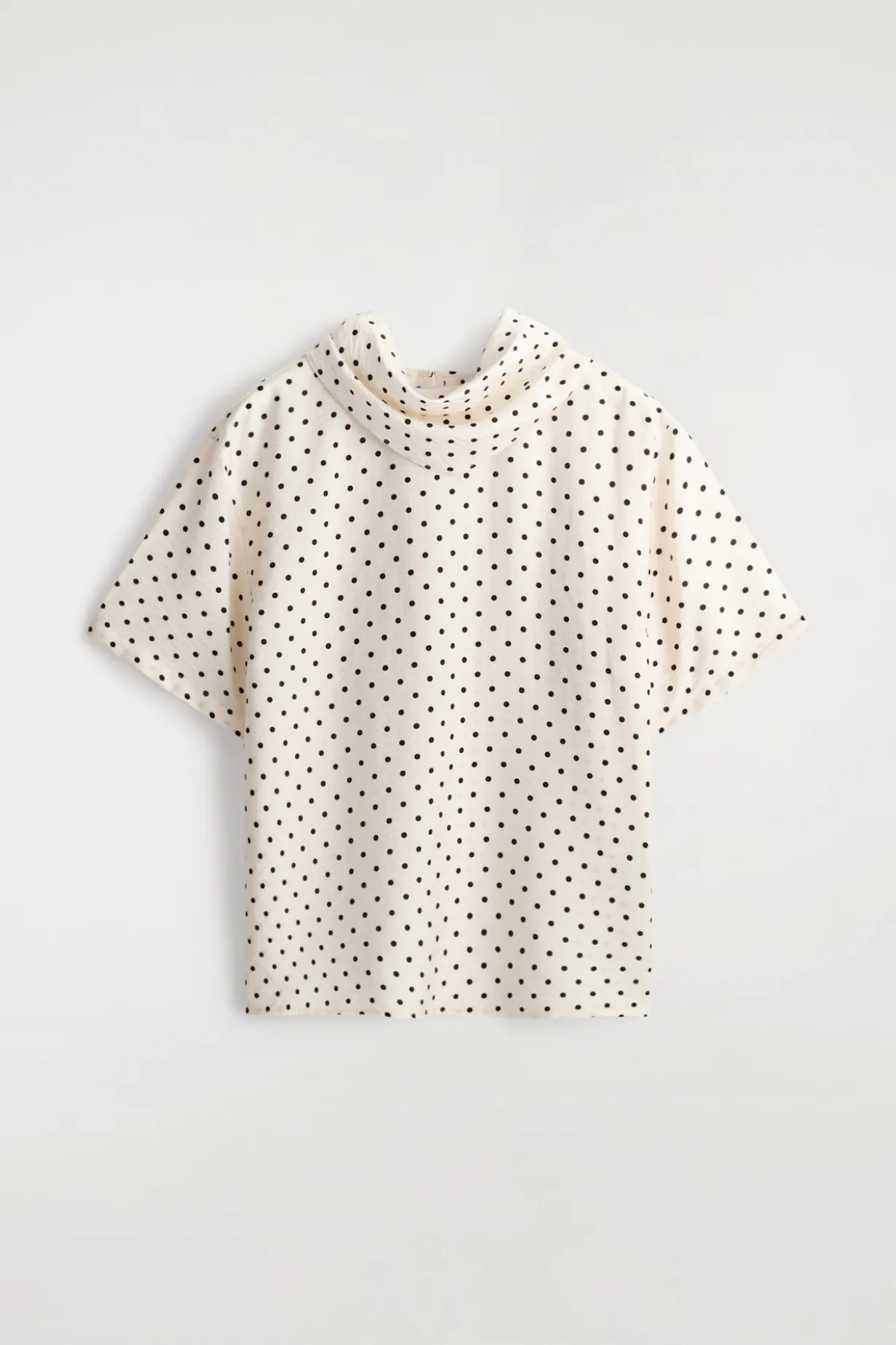 DRAPED SCARF-DETAIL TOP