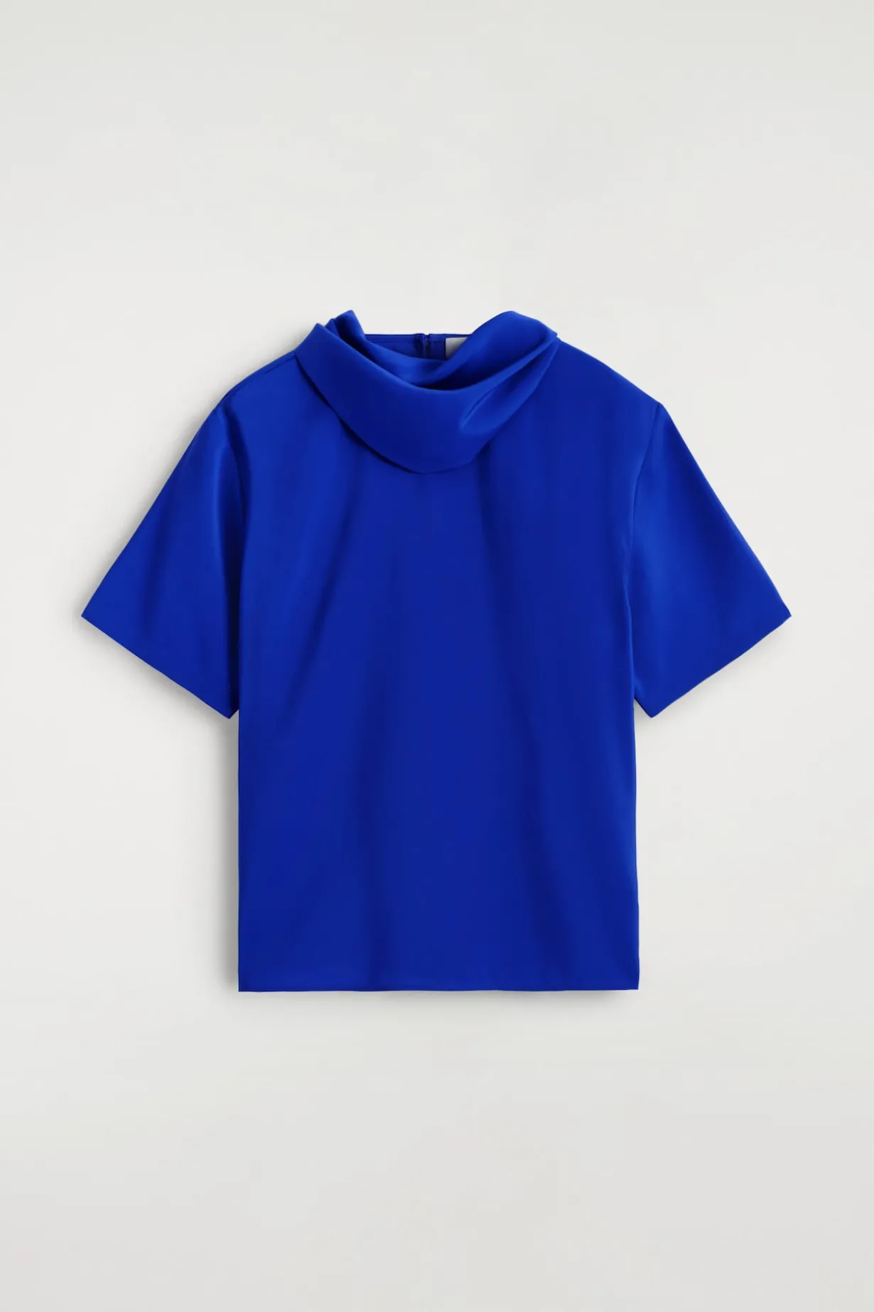DRAPED SCARF-DETAIL TOP