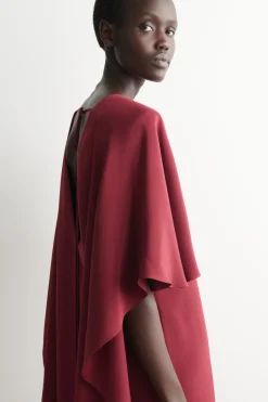 DRAPED SILK MINI DRESS