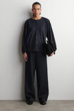 DRAWSTRING DENIM PANTS