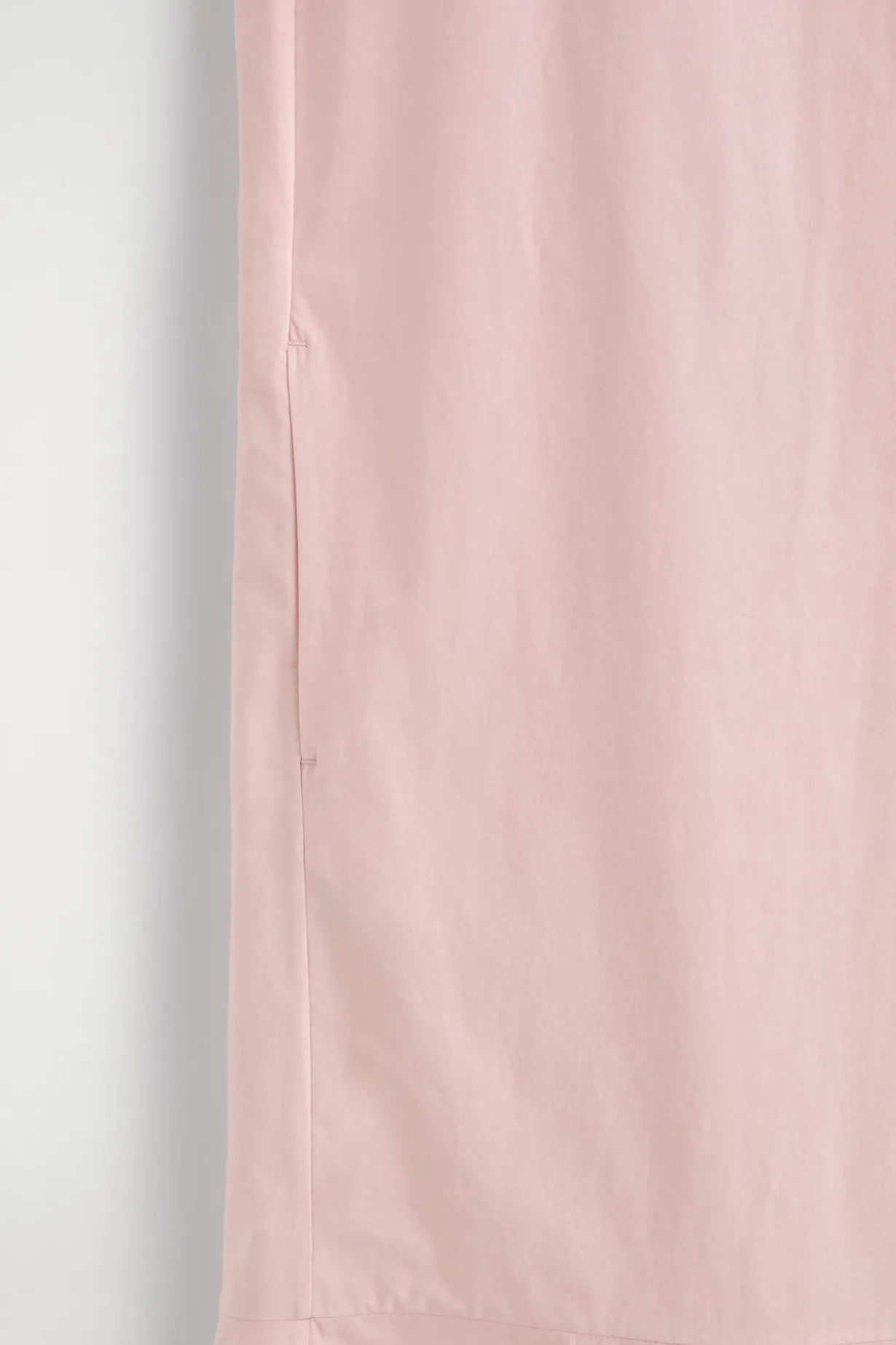 DROPPED-HEM COTTON MIDI DRESS