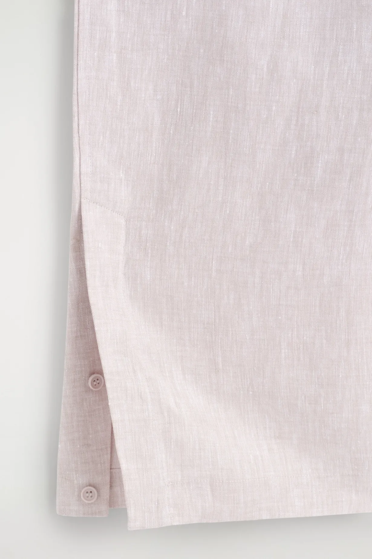 ELASTICATED LINEN BARREL-LEG PANTS
