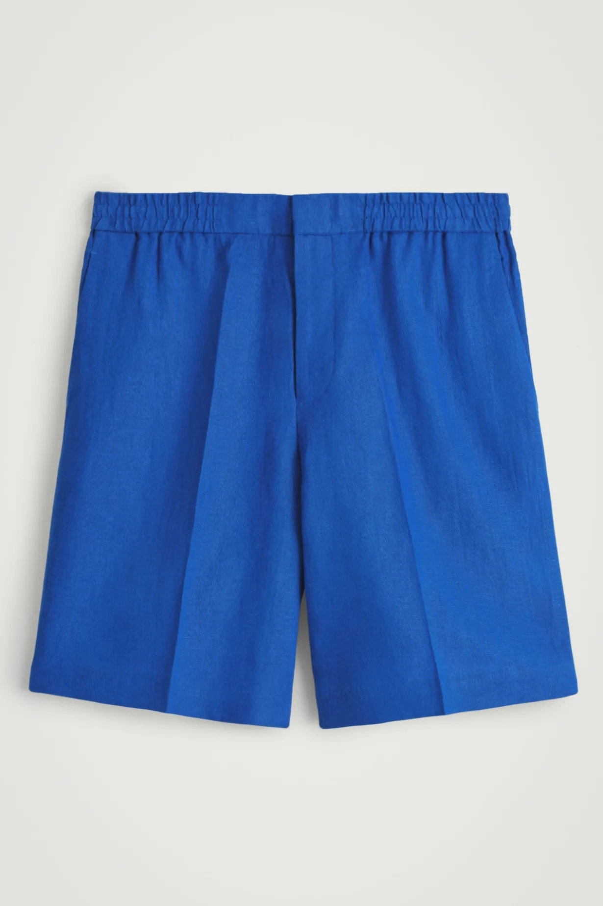 ELASTICATED LINEN SHORTS