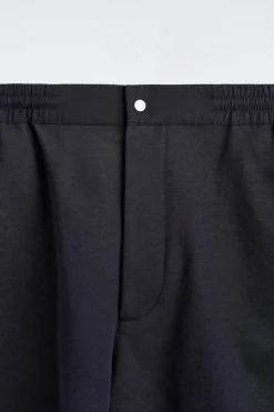 ELASTICATED PANELED JERSEY SHORTS