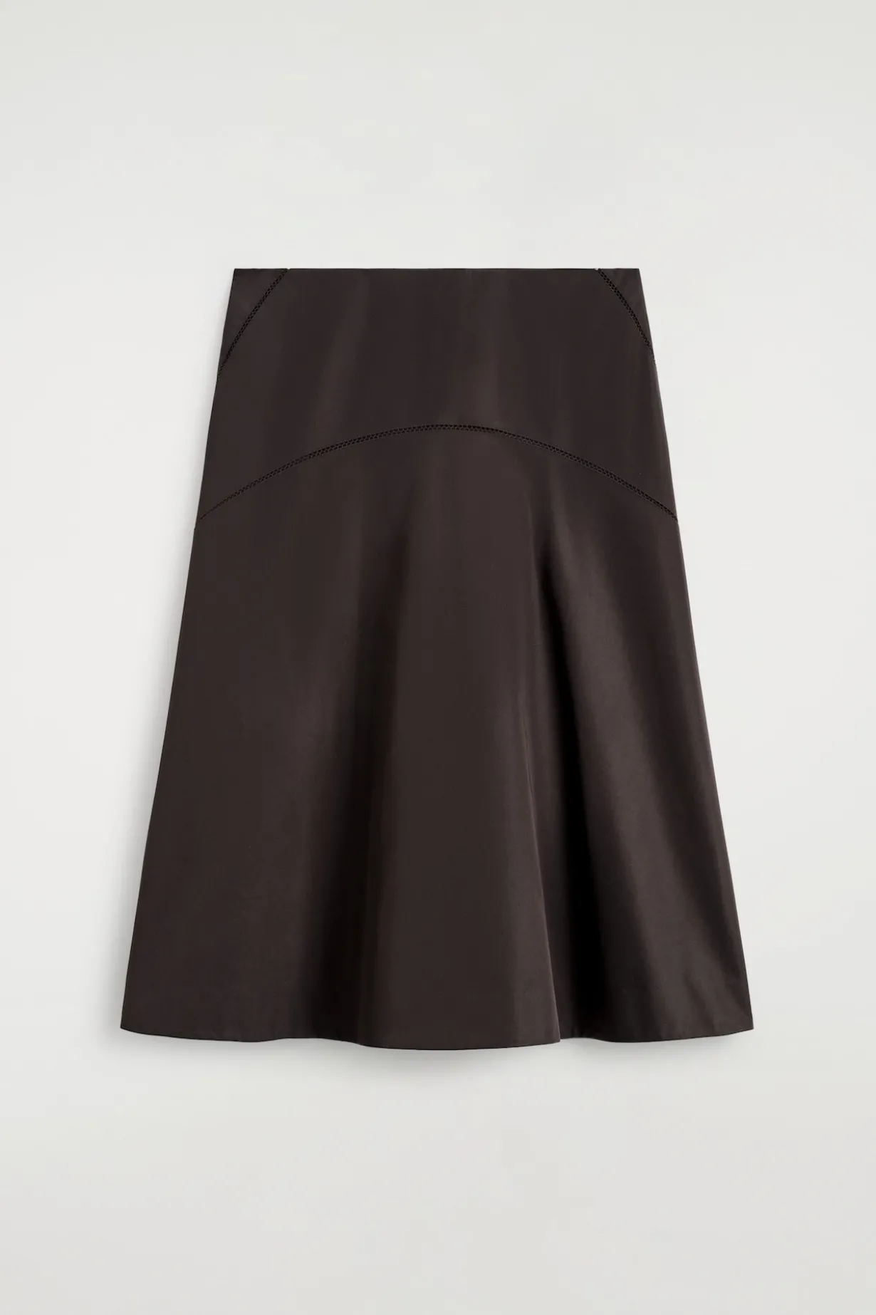 EMBROIDERED COTTON MIDI SKIRT