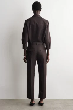 EMBROIDERED COTTON PANTS