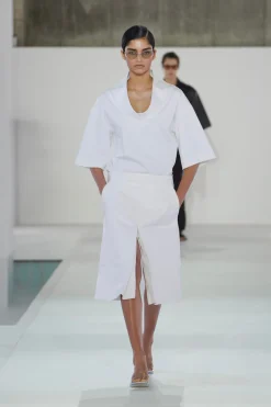 EXAGGERATED MOCK-NECK TOP