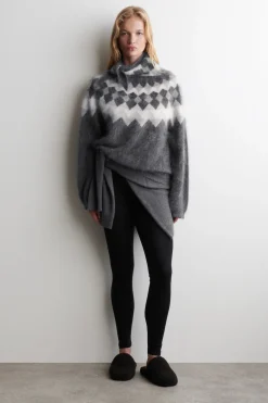 FAIR ISLE BRUSHED-CASHMERE SWEATER