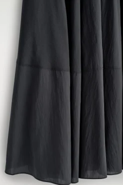 FLUID CIRCLE-CUT MIDI SKIRT
