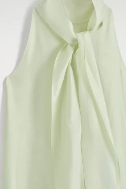 FLUID HALTERNECK MINI DRESS