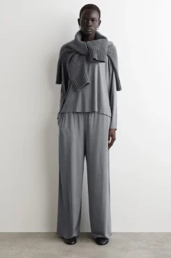 FLUID JERSEY LONG-SLEEVED TOP