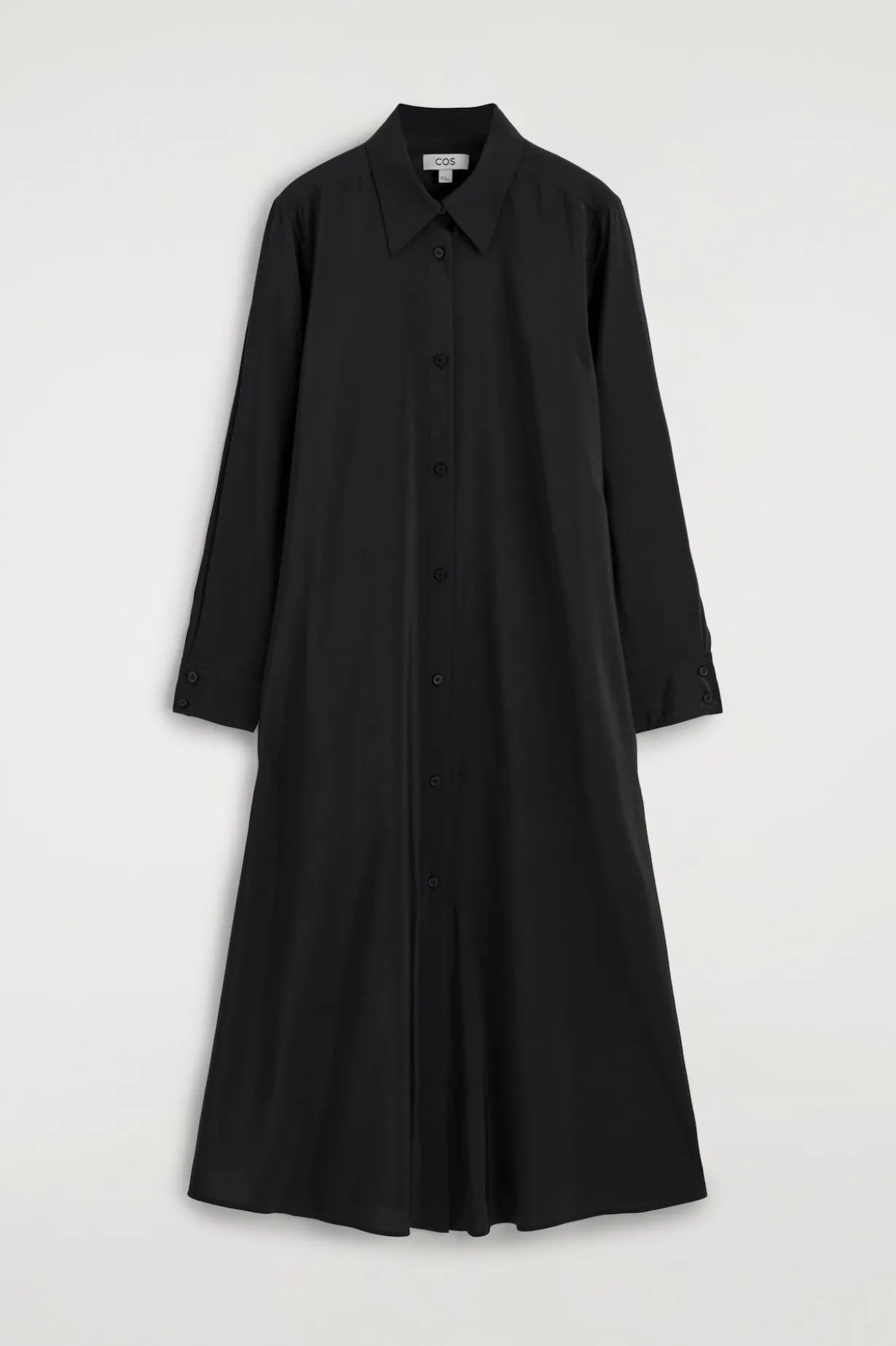 FLUID MIDI SHIRT DRESS