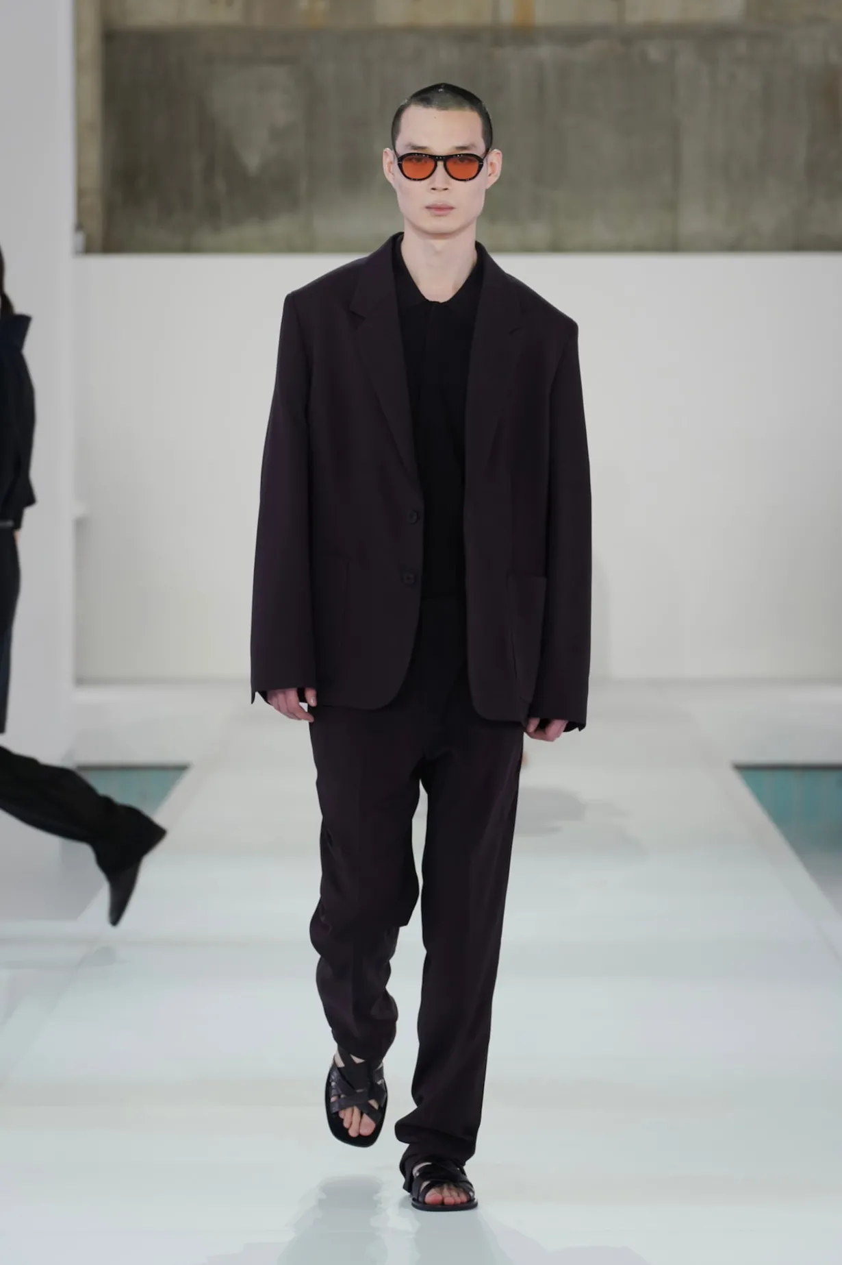 FLUID WOOL SLIM-FIT PANTS