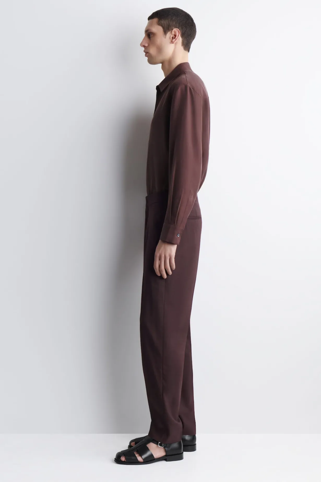 FLUID WOOL SLIM-FIT PANTS