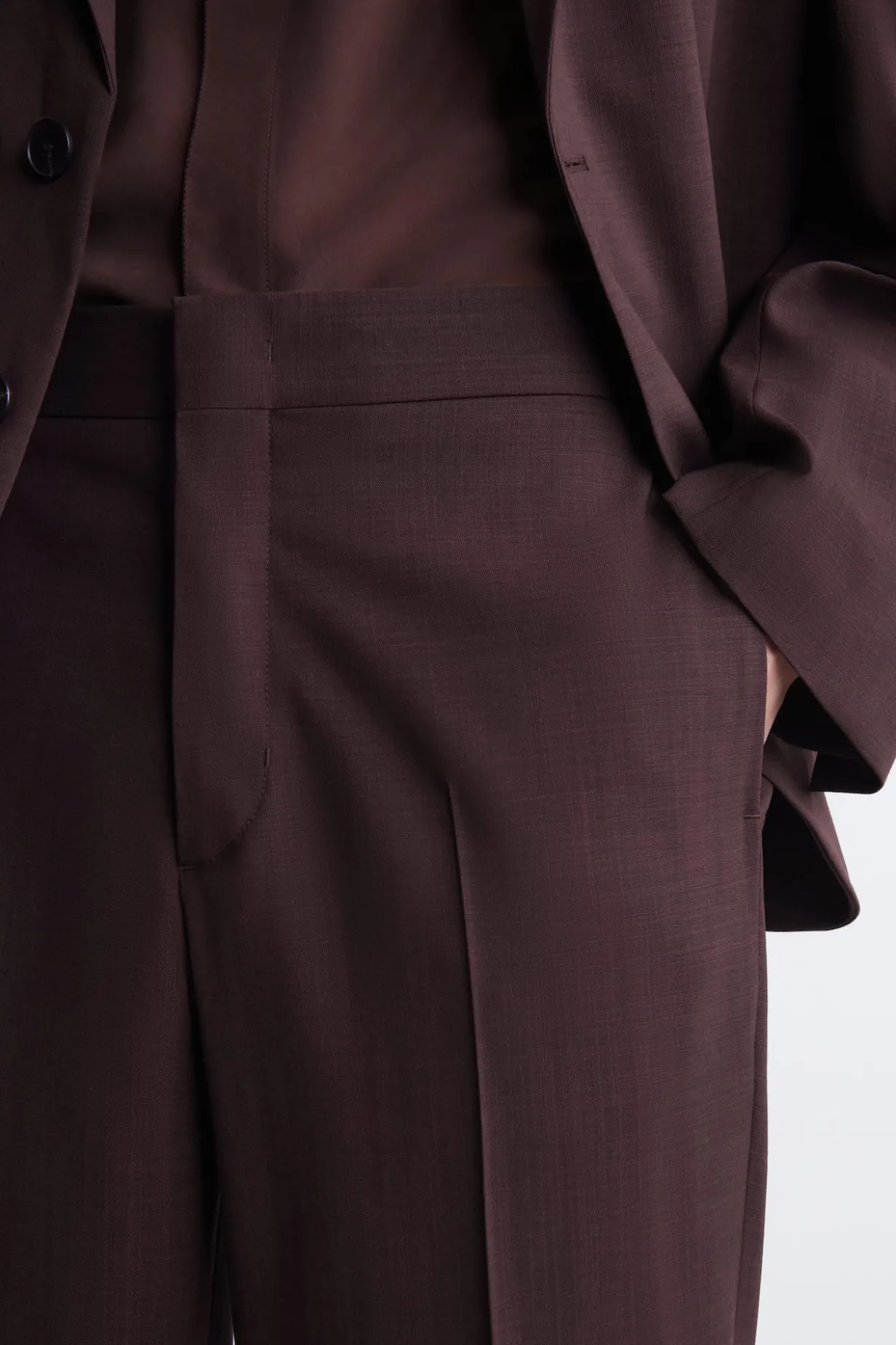 FLUID WOOL SLIM-FIT PANTS