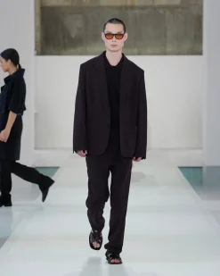 FLUID WOOL SLIM-FIT PANTS