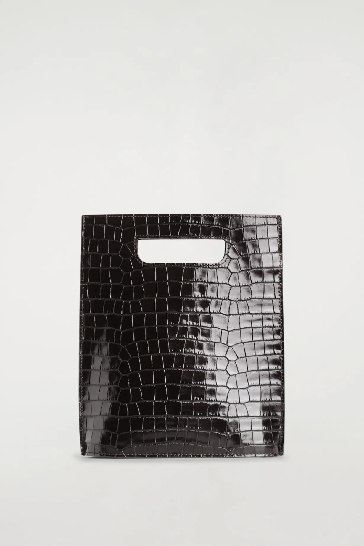 FOLIO MINI BAG - CROC-EFFECT LEATHER