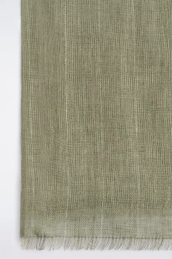 FRINGED LINEN SCARF