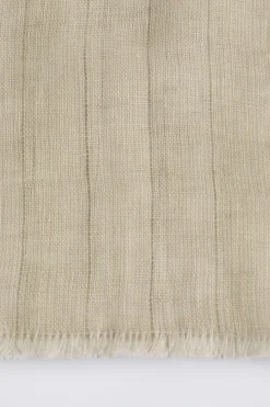 FRINGED LINEN SCARF
