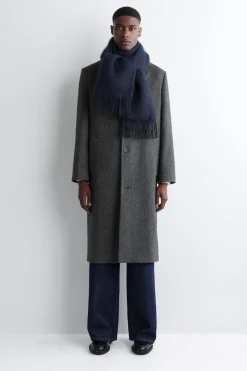 FRINGED MOHAIR SCARF