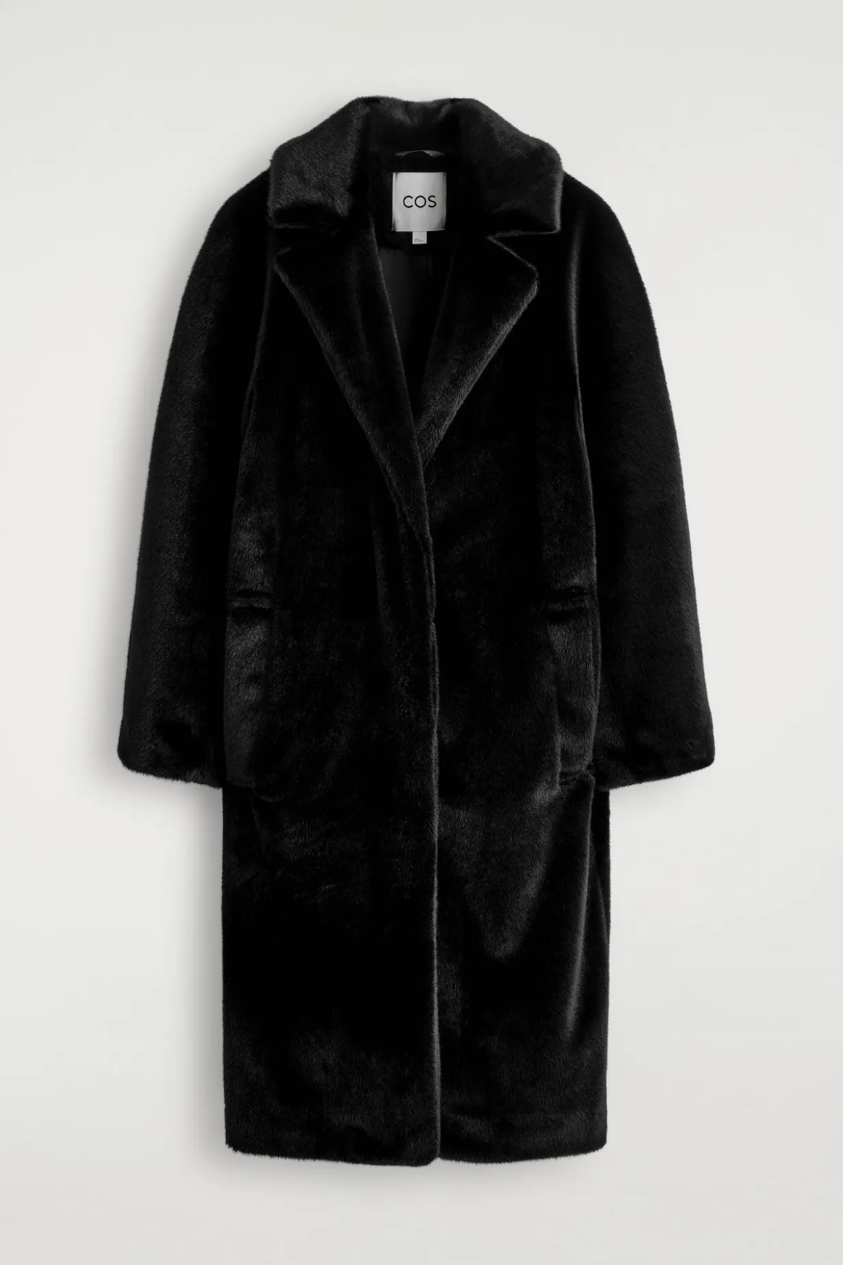FUR-EFFECT LONG COAT