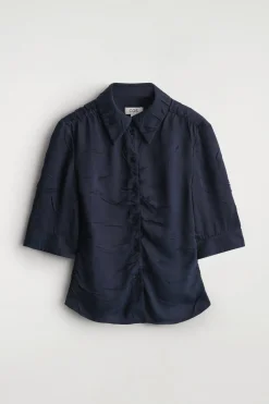 GATHERED CRINKLED SHIRT