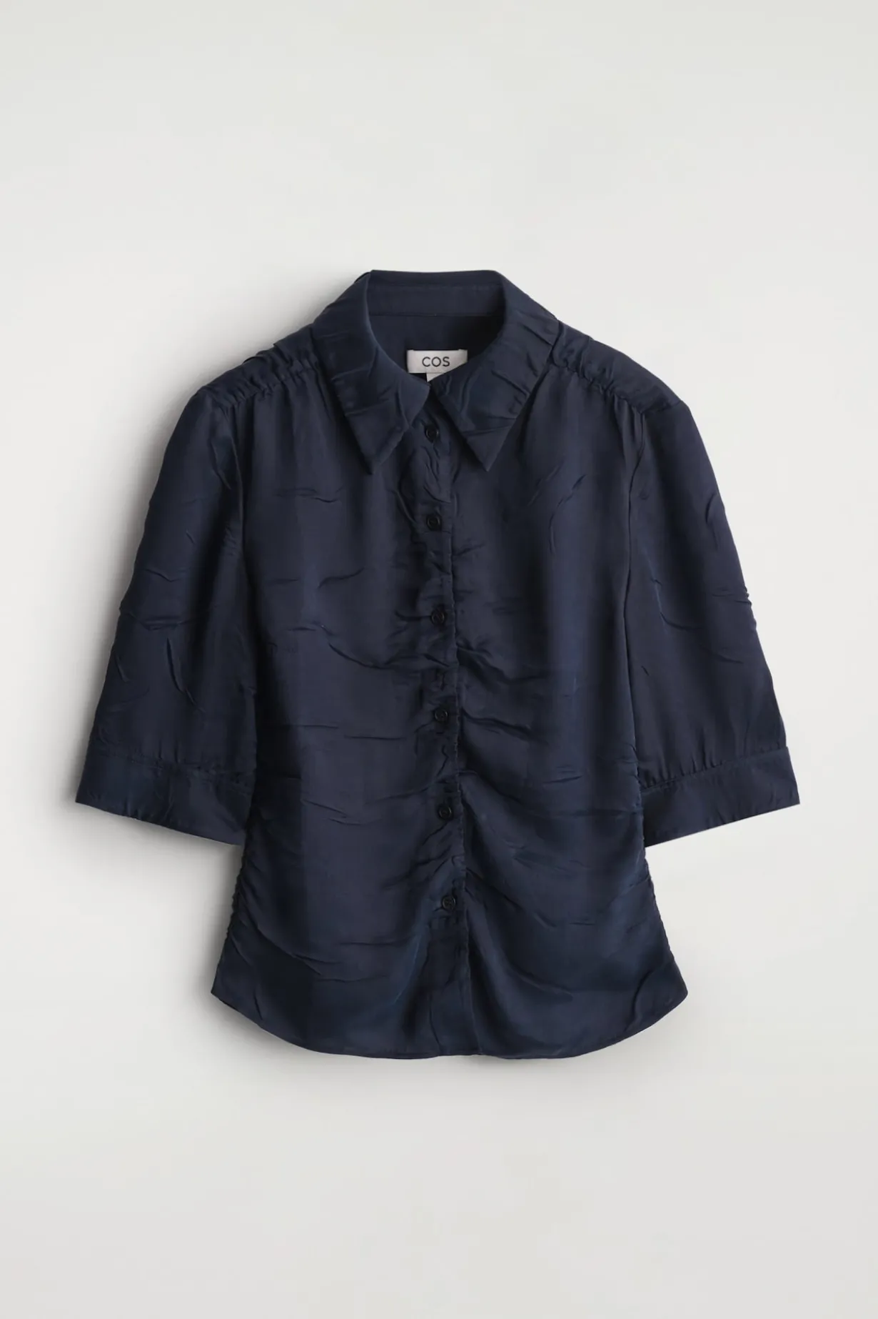 GATHERED CRINKLED SHIRT